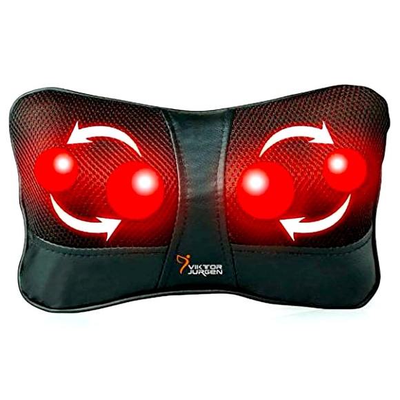 VIKTOR JURGEN SHIATSU DEEP TISSUE BACK & NECK MASSAGER - BLACK (NEW WITH TAGS) - Picture 1 of 4